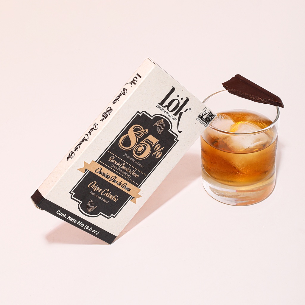 BARRA DE CHOCOLATE LOK 85% - 60 G