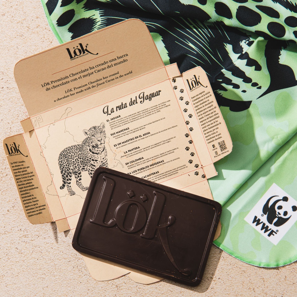 BARRA DE CHOCOLATE JAGUAR ALIANZA 92% - 60 G 