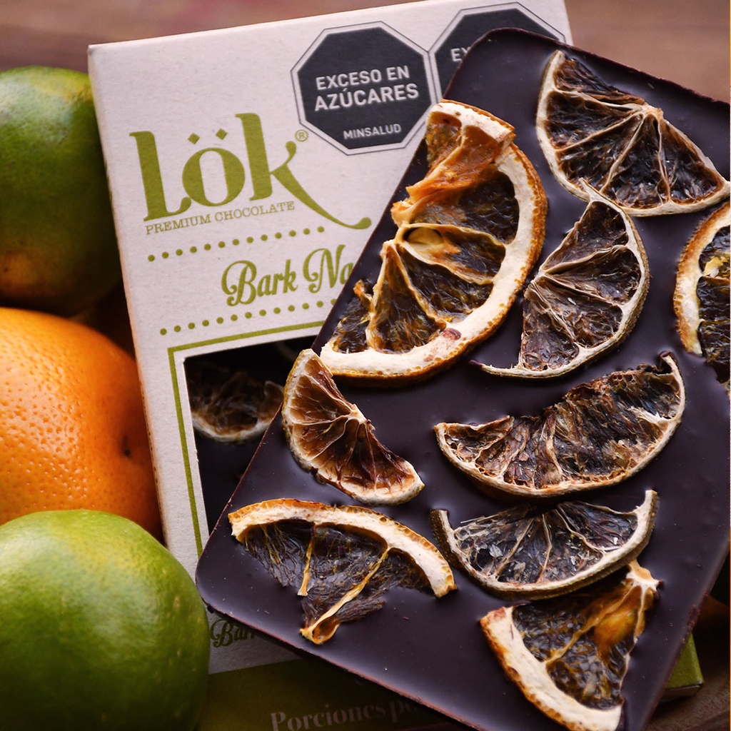 BARK DE CHOCOLATE LOK 70% NARANJA & LIMON - 70 G