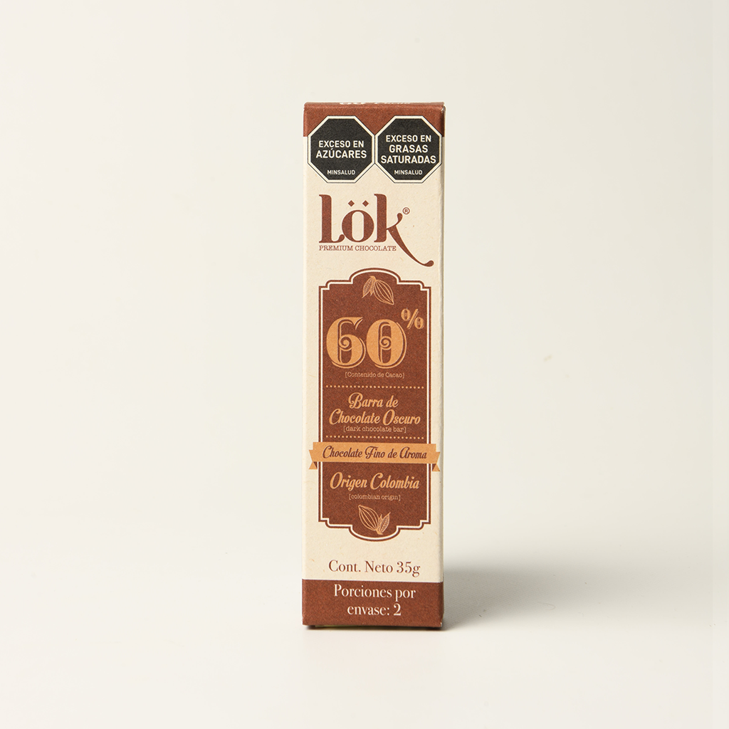 BARRA DE CHOCOLATE LOK 60 % - 35 G
