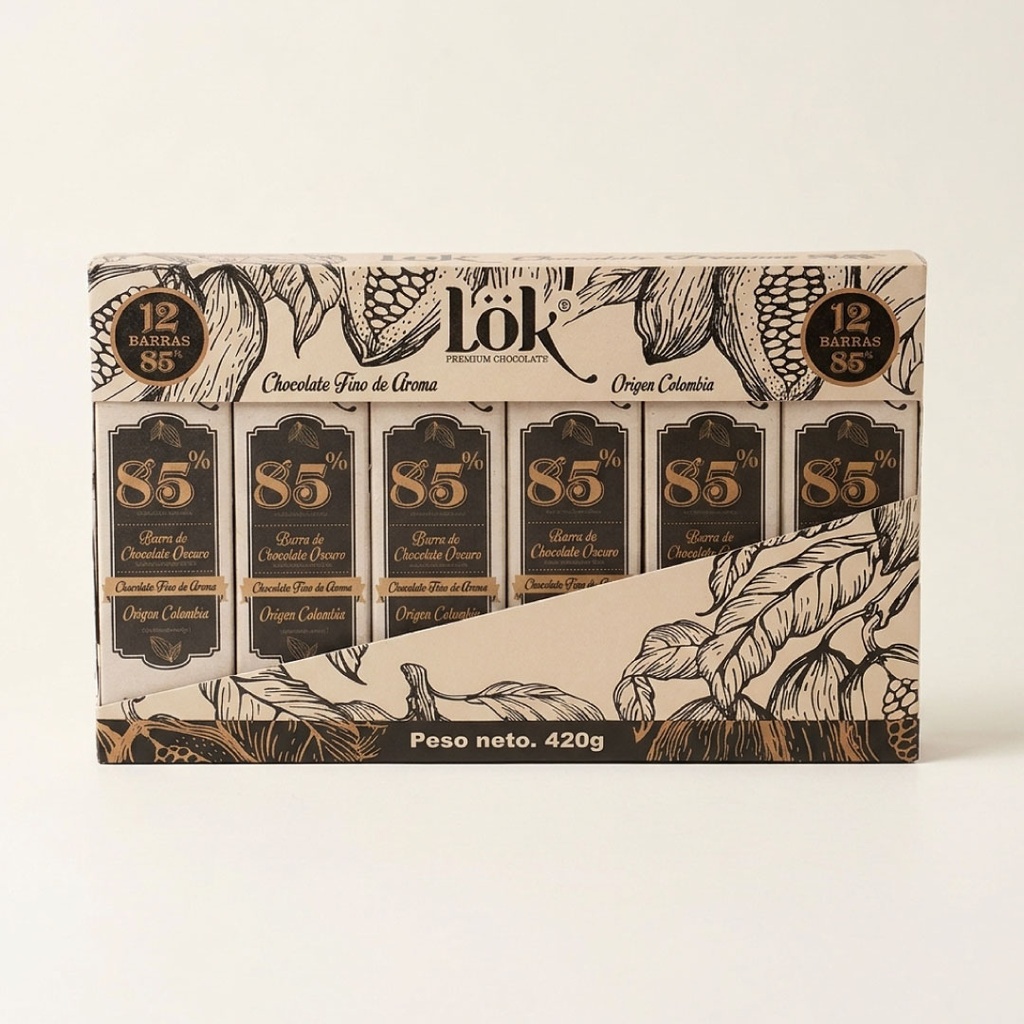 DOCEPACK BARRAS LOK 85% - 35 G