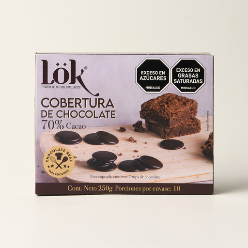 COBERTURA DE CHOCOLATE LOK 70% - 250 G