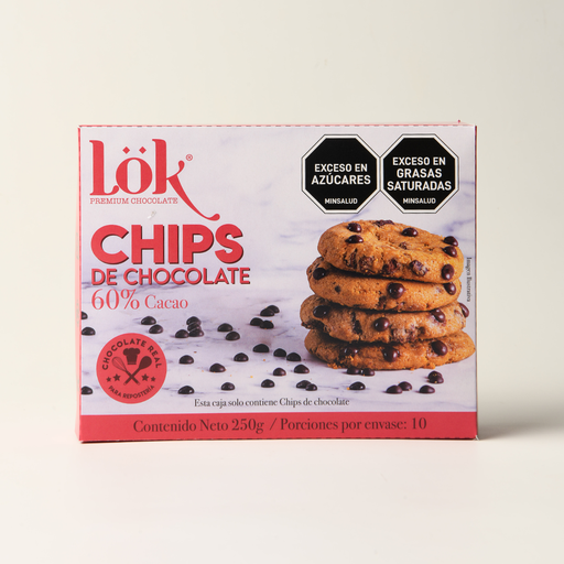 CHIPS DE CHOCOLATE LOK 60% - 250 G