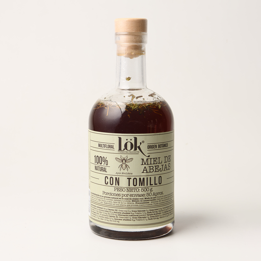 MIEL DE ABEJAS NATURAL CON TOMILLO LOK - 500 G