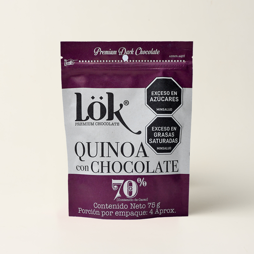 GAGEA LOK - QUINOA CUBIERTA CON CHOCOLATE - 75 G