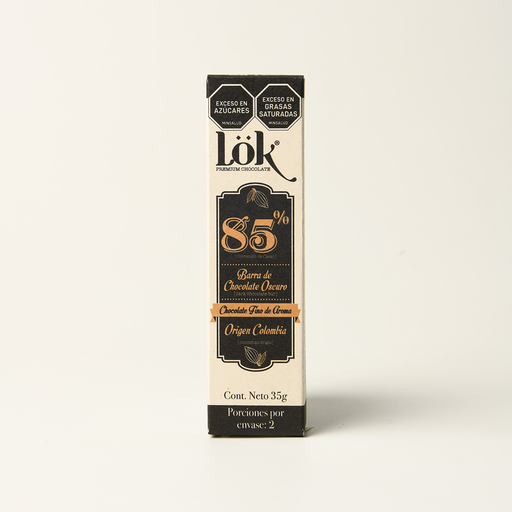 BARRA DE CHOCOLATE LOK 85% - 35 G
