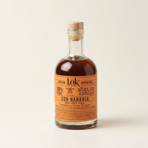 MIEL DE ABEJAS NATURAL CON NARANJA LOK - 500 G 